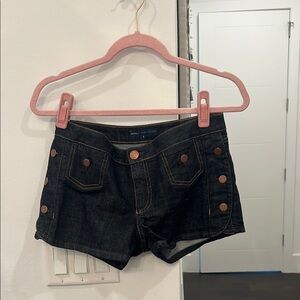 Marc Jacobs Black Jean Shorts Tailored Design